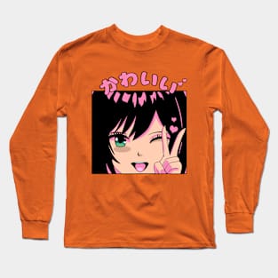 Sweet Anime Girl Long Sleeve T-Shirt